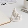 Цельная литая фигурка, 3D-печатная статуя священного Шивы с быком Нанди, Миниатюрный настольный декор для медитации с плотной текстурой, Духовный подарок для