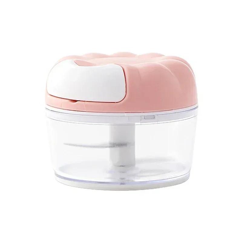 Кухонный гаджет Мини-чеснокорезка Ручная дробилка для лука и чеснока Многофункциональная мясорубка для чеснока Вспомогательная пищевая машина