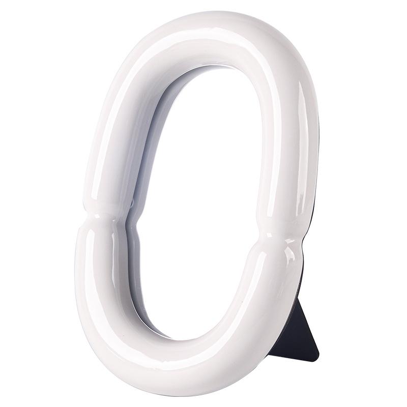 Nordic Style Makeup Mirror Ornaments Model Room Bedroom Dressing Table Desktop Decoration Mirror Simple Home Soft Decorations