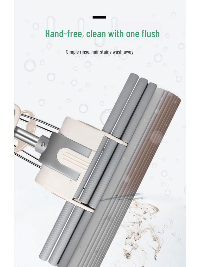 2025 Безручный Большой Напольный Швабра-Моп из Нержавеющей Стали с PVA Впитывающим Покрытием