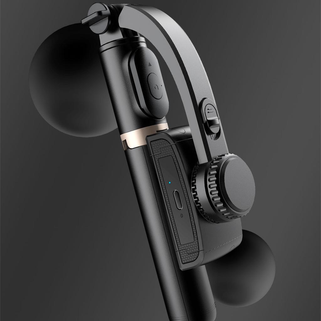 Handheld Gimbal Smartphone Extendable Monopod Bluetooth Handheld Stabilizer with Tripod Selfie Stick Folding Gimbal for Smartphone Xiaomi iPhone