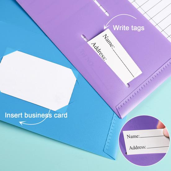 6 шт. папка-файл с карманами, водонепроницаемый, устойчивый к разрывам пластиковый органайзер для документов разного цвета