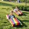 Foldable Rainbow Grass Skiing Mat Lightweight Rainbow Grass Dragging Mat  Beach Grass Floor