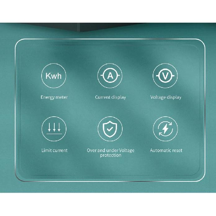Din Rail Dual Display Adjustable Over Voltage Current And Under Voltage Protective Device Protector Relay 40A 63A 80A 220V 230V