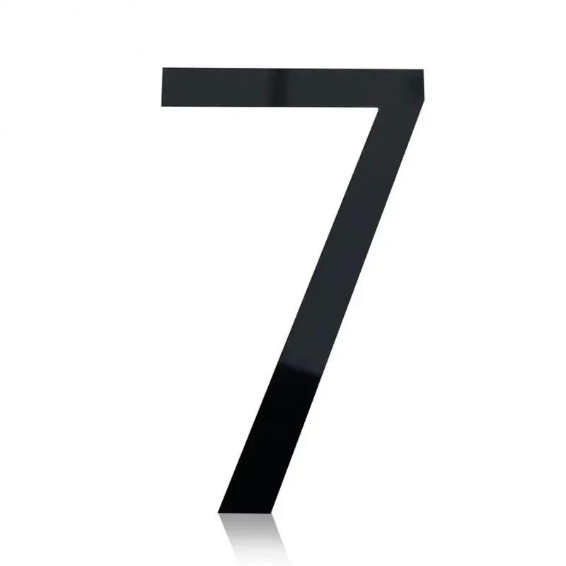 ZEXEF 3D Большие цифры 0-9 Самоклеящиеся наклейки Белое золото Дверь Окно многоквартирного дома Адрес Почтовый ящик Знак Украшения Таблички