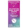 Pink Stork, Melatonin-Free Infant Sleep Drops, Ages 4+, Mango Flavor, 30ml (1 Fl Oz)