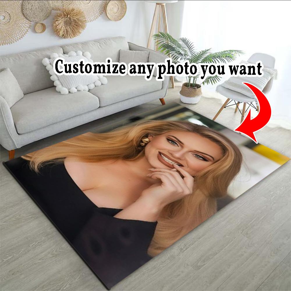 Customize Photo Customize picture Floor Rug Office Rug Suitable for Bedrooms Dining Room Kitchen Playrooms Anti-slip Rug Anime Office Decor