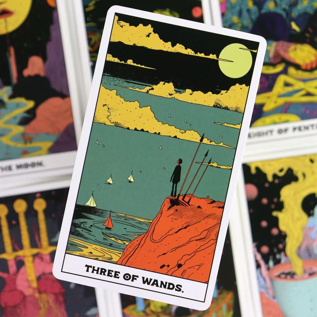 Phantom Tarot Deck 78 Colorful Tarot Cards Based On Rider Waite System 10.3*6cm