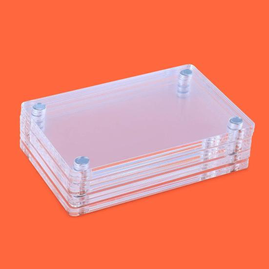 5/10/15Pcs 3-Inch Magnetic Photo Frame Double-Sided Refrigerator Transparent Acrylic Instant Film Holder Picture Display Frame Decoration