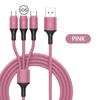 2.4A Max 3 In 1 USB Cable Fast Charging Lightning Cable For iPhone Type C Mobile Phone Charge Cable For Xiaomi Samsung USB Micro