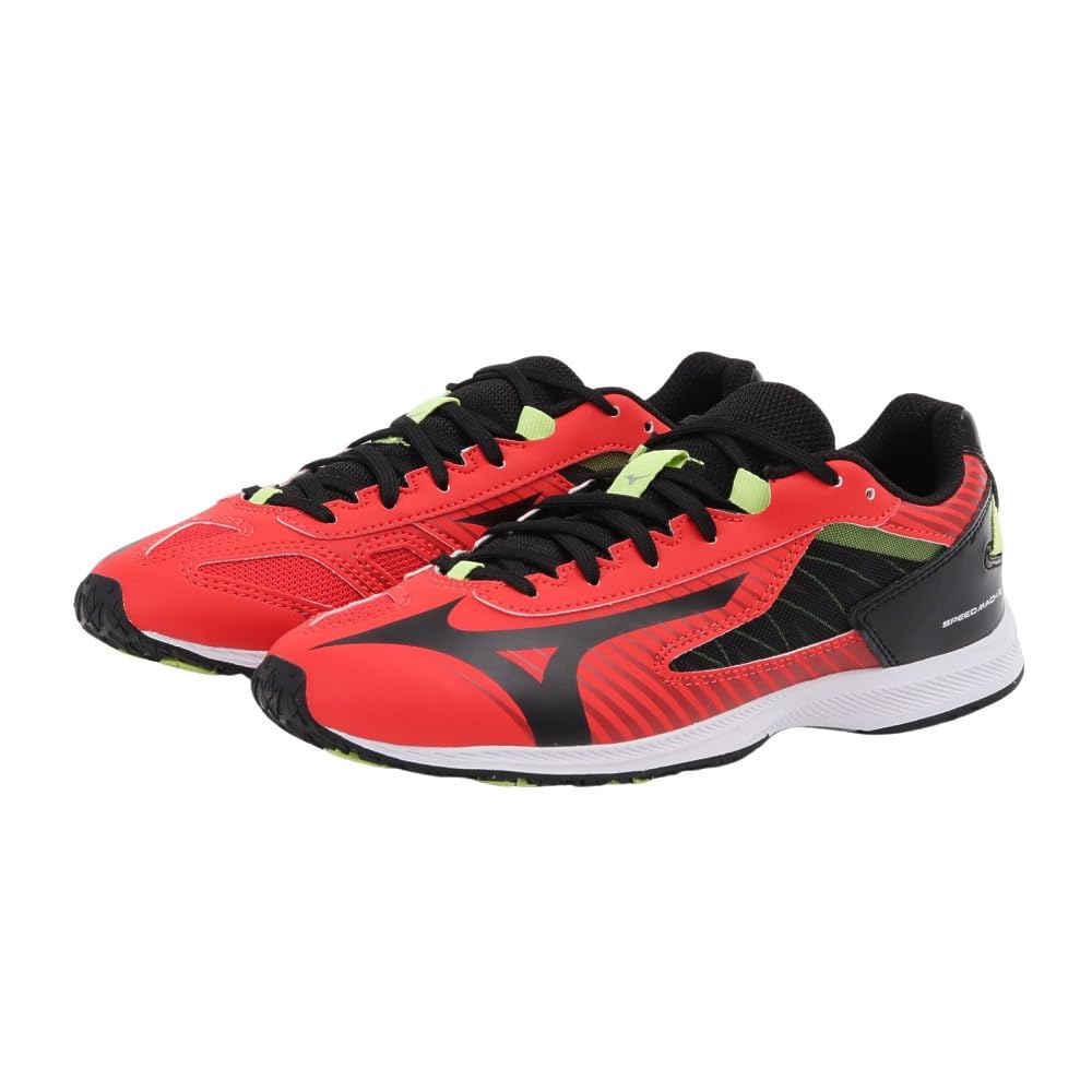 Mizuno Подростковая обувь Кроссовки Speed Mach 2 Детская подростковая спортивная обувь Спортивный день Школа Легкая Начальная школа Мальчики Девочки см Красно-черно-желтый