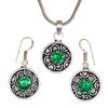 Diopside Set Chrome Gemstone Jewelry 18-20'' Necklace Pendant Ethnic