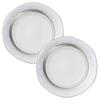 Accent Plate 23cm Hampshire Platinum 2 Pieces Fine Porcelain (Pair Set) P91310/4336