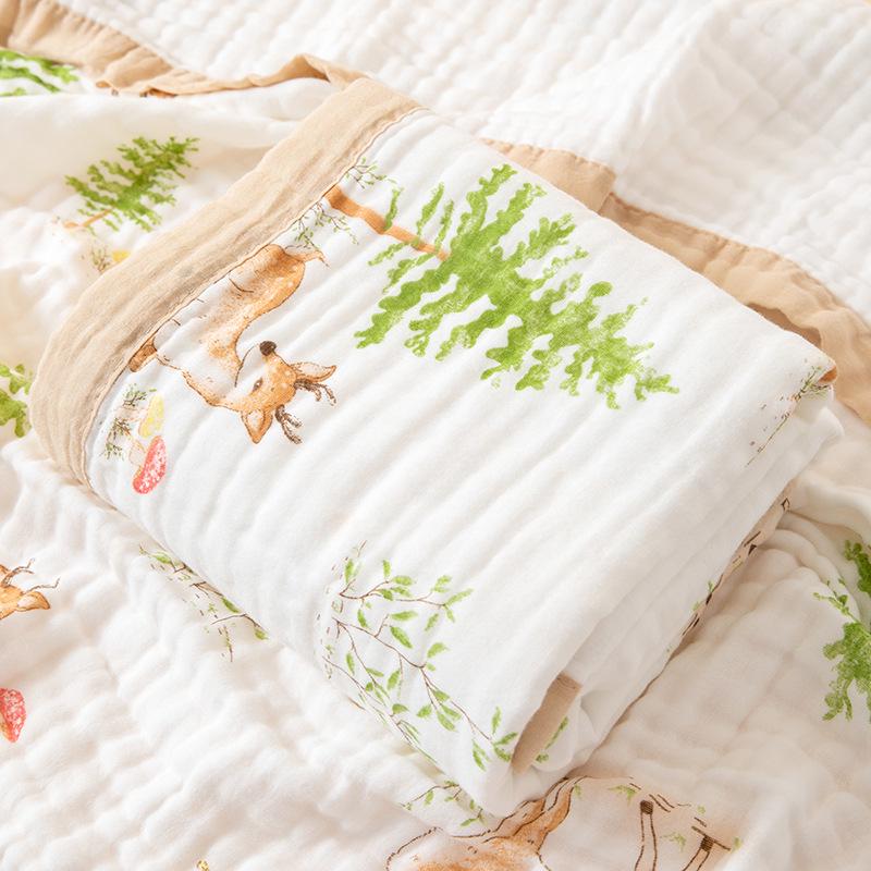 Six-Layer Pure Cotton Baby Bath Towel & Blanket