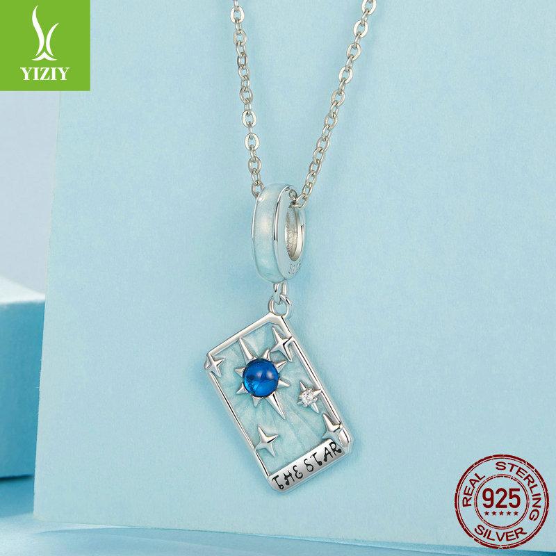 Звезда Таро Подвеска Аксессуары для DIY, Мистический Ветер S925 Стерлинговое Серебро Браслет Из Бусин.