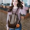 New Oil Leather Backpack for Women's Korean Edition Trendy PU Soft Leather Backpack Anti Theft Large Capacity Multi Purpose Women's Bag