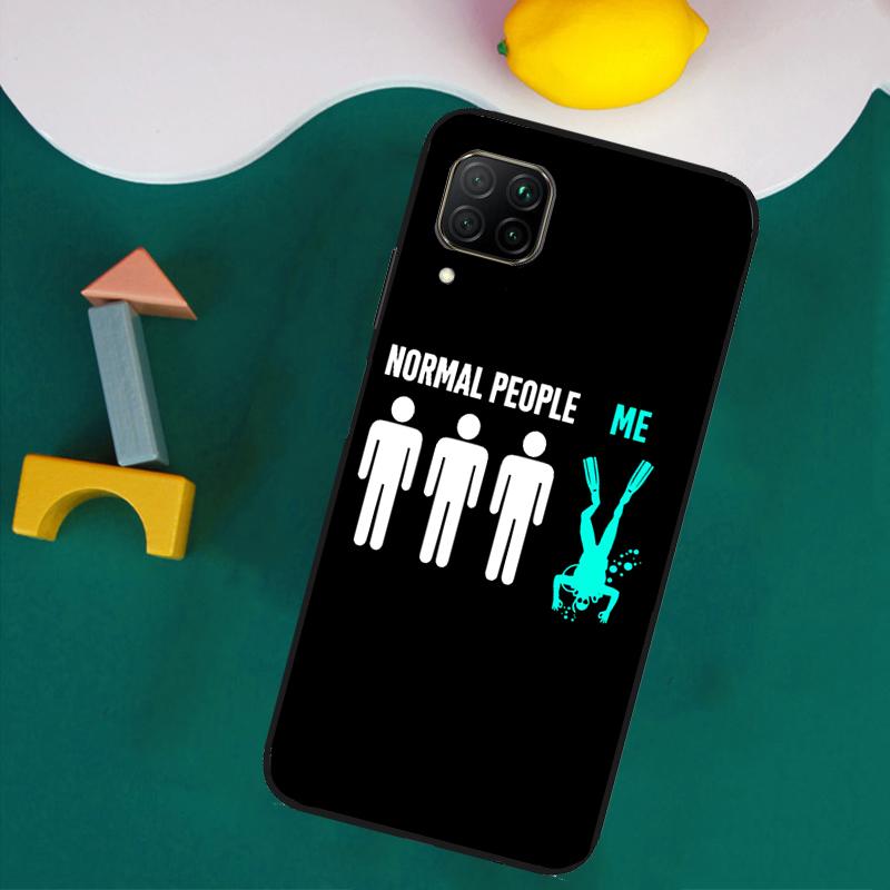 Чехол для Huawei Nova Y73 Y72 Y70 Y90 Y60 Y61 Y91 12s 12i 11i 8i 9 10 SE P40 Lite P30 P60 Pro с изображением дайвера