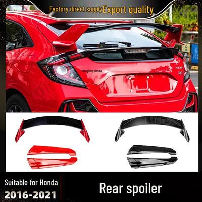 Задний спойлер-диффузор в стиле TR для Honda Civic Hatchback 2016-2021