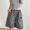 Working Shorts for Women In Summer Thin New Style  A-line Casual Loose Wide-leg Sports Five-point Pants