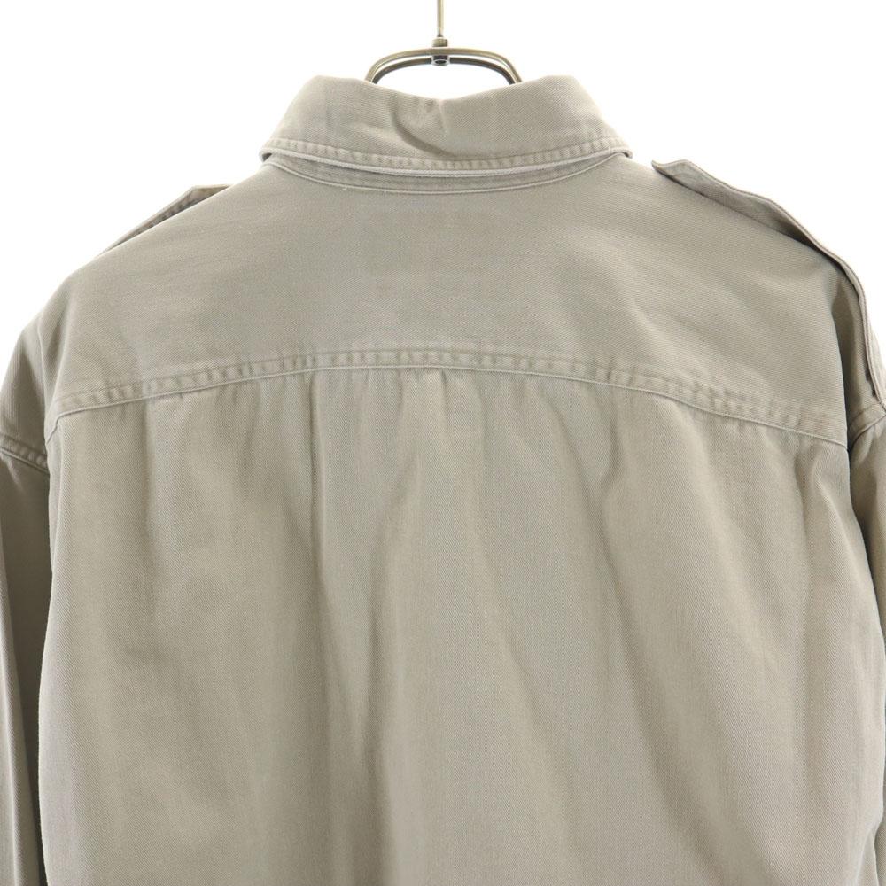 RRL 90-е Красная 3 Звезды Инициальная бирка Старая Рабочая рубашка с длинным рукавом M RALPH LAUREN Мужская Б/У