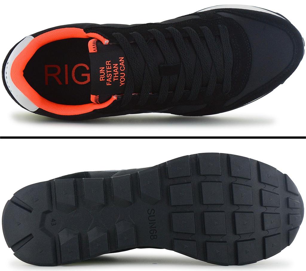 Sun68 Tom Fluo - Мужские Кроссовки Обувь Черный Z36102-11 ОРИГИНАЛ