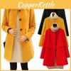 Elegant Women Winter Duffle Coats In Stylish Peacoat Design With Buttons