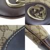 Used GUCCI Shoulder Bag 257072 Lovely heart GG canvas/leather beige Dark brown Diagonally hung