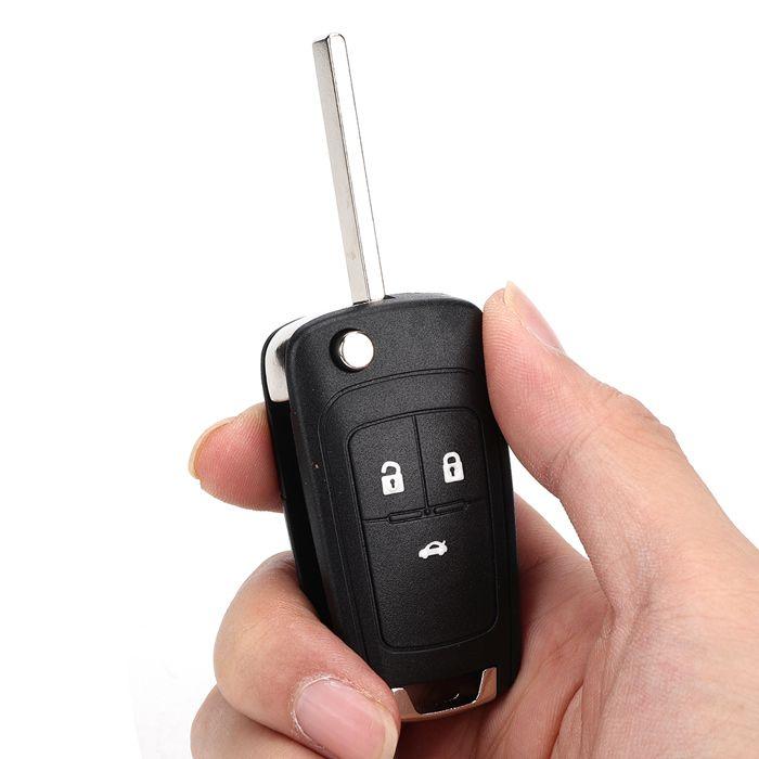 3-button Car Key Shell, Replacement Remote Shell for Opel Car Key, White Button Type