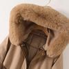 Faux Fur Collar Long Jackets for Women Winter New Liner Detachable Female Padded Coat Winter Korean Style Parkas Hooded