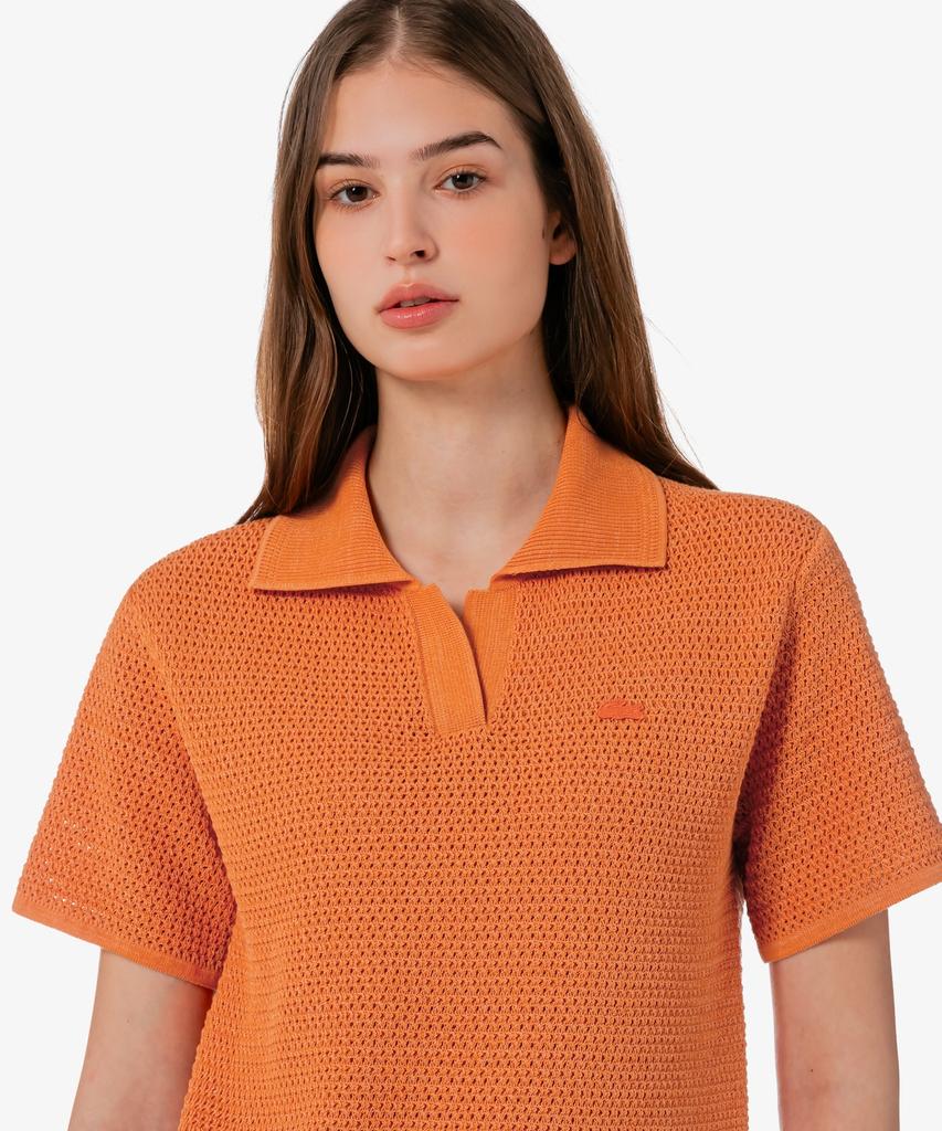 LACOSTE Женская вязаная крючком рубашка-поло Pf615E-56G Iy0