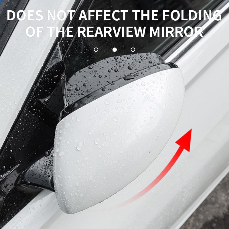 SEAMETAL 2 шт. Козырек от дождя для зеркала заднего вида автомобиля из углеродного волокна, боковой козырек от снега и солнца, дождевик, автомобильные аксессуары