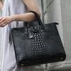Новые модные роскошные женские сумки из натуральной кожи с рисунком крокодила, женские сумки через плечо из натуральной кожи, деловые сумки для компьютеров