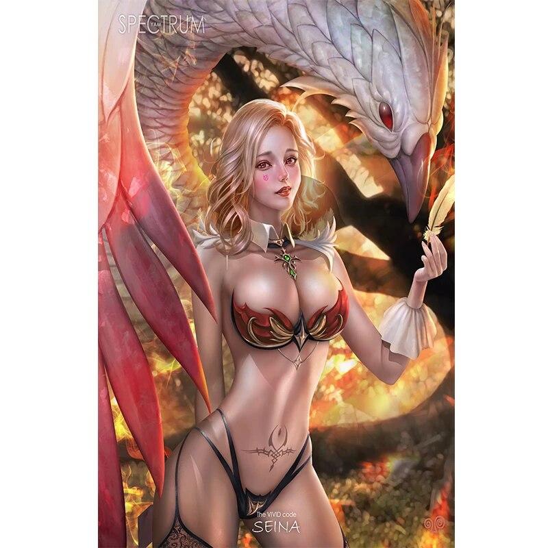 Print Canvas Game Hood Hoodie Student Nude Sexy Girl Art Living Room Bedroom Hanging Picture