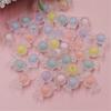 100Pcs 17mm Matte Candy DIY Craft Beads For Jewelry Making Double Layer Pendant Necklace Bracelet Wholesale