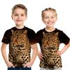 Summer Children Space Galaxy 3D T Shirt Angel Animal Lion Tiger Wolf Leopard Printed Boys Girls T-shirt Kids Fashion Tshirt Tops