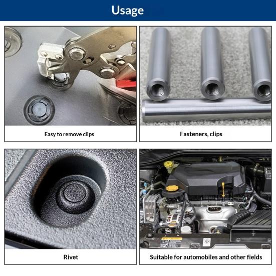 Автомобильный зажим-плоскогубцы Инструмент для снятия пружинных зажимов Съемник панелей автомобиля Нагруженный автомобильный инструмент Тяжелый многофункциональный автомобильный инструмент