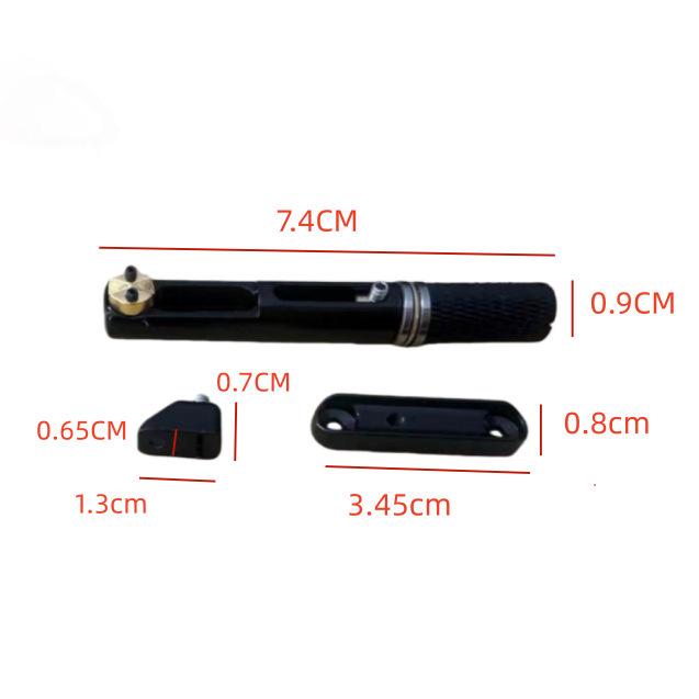 Цельнокорпусная безголовая электрогитара с разделенным бриджем-струнодержателем, аксессуары