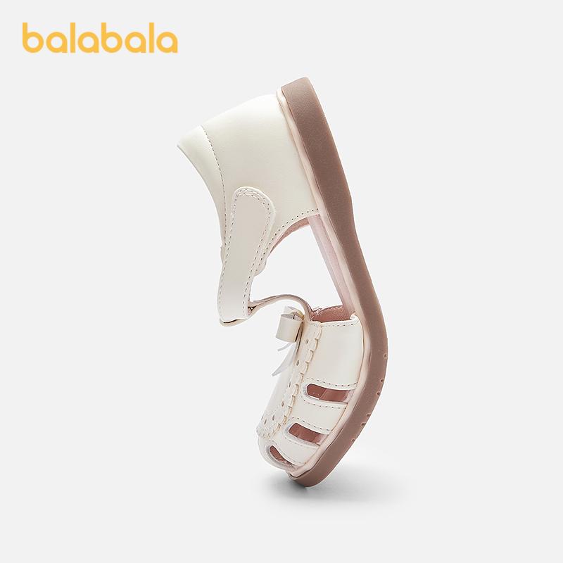Balabala children's shoes, children's sandals, girls' shoes, 2025 summer new princess shoes, sweet and cute beach shoes