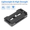 PU-70L Quick Release Plate QR Plate 1/4 Inches Mounting Screw Compatible with Arca