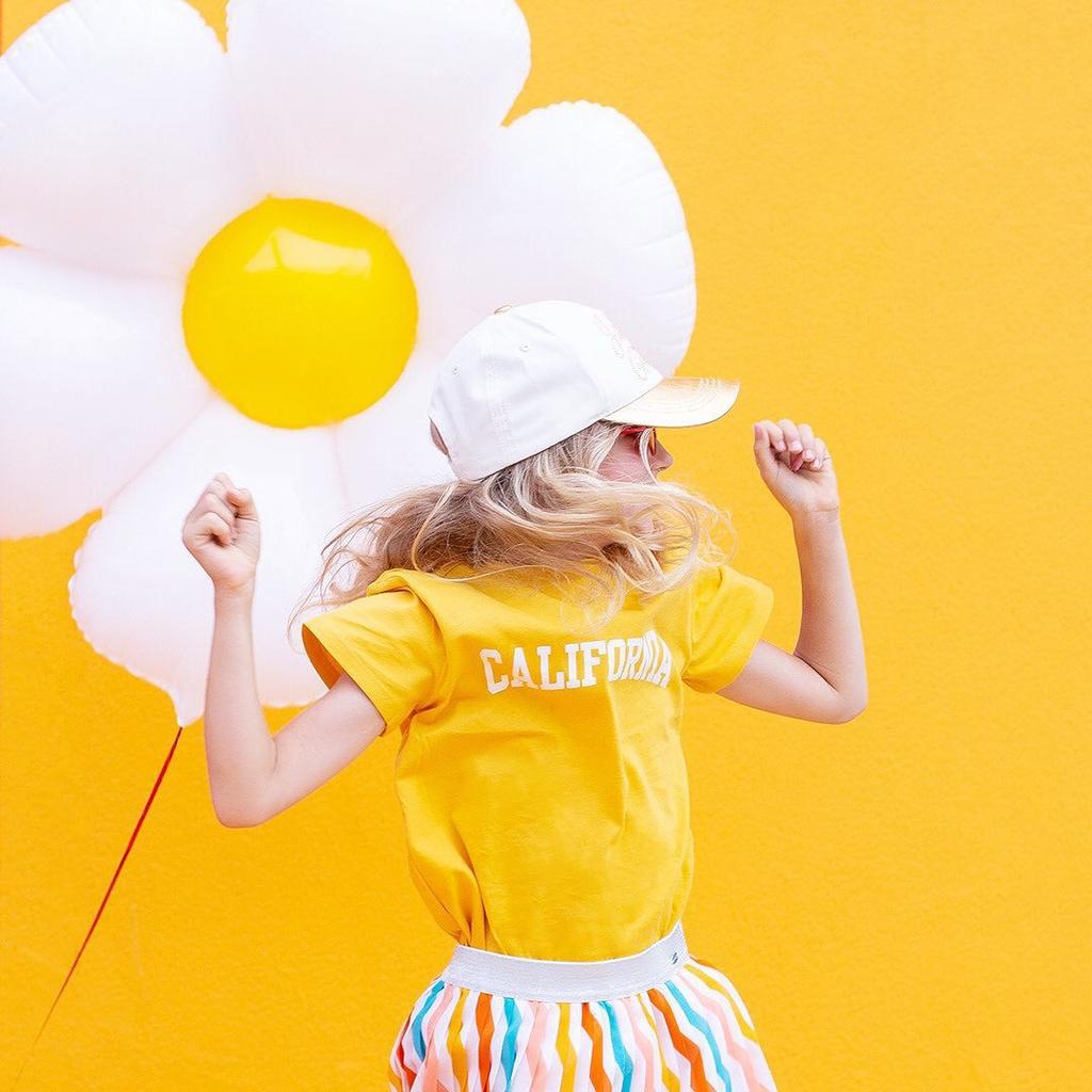 Small Daisy Shape Aluminum Film Balloon