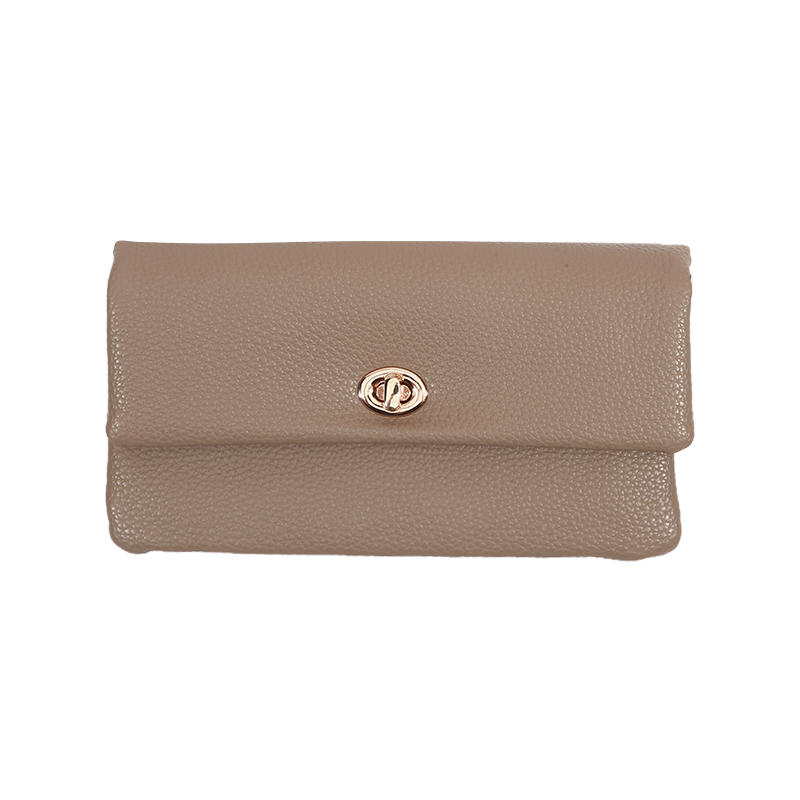 Стильные женские кошельки, длинные кошельки из ПУ кожи с застежкой, портативная сумка для денег, однотонный, простой, многофункциональный держатель для монет, модный женский кошелек