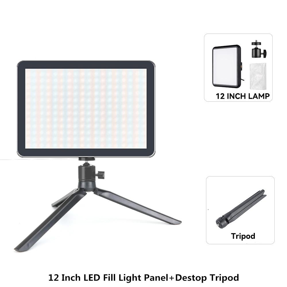 Video Led Light Photography Selfie Dimmable Video Fill Light for Photo Studio Live Stream Fill Lamp for Tiktok Youtube
