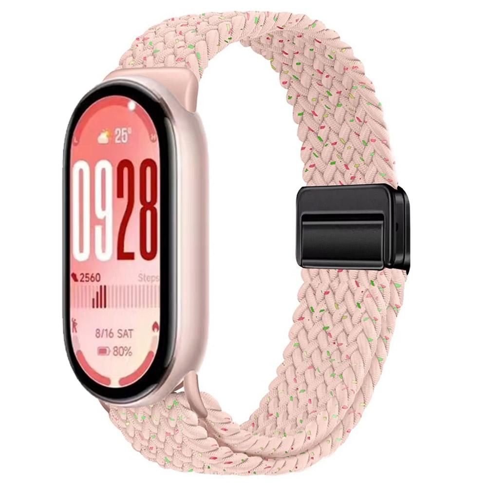Нейлоновый петлевой ремешок для Xiaomi Mi Band 10 Браслет Плетеный Браслет Дышащий Наручный ремешок для XiaoMi Band 8 9 10 NFC Магнитная застежка Ремень