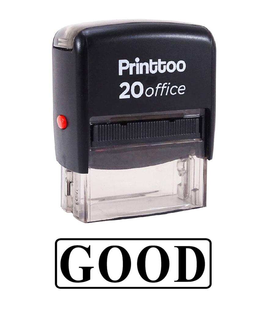 Printtoo Self Inking Rubber Stamp Office Stationary GOOD Custom Stamp-Black