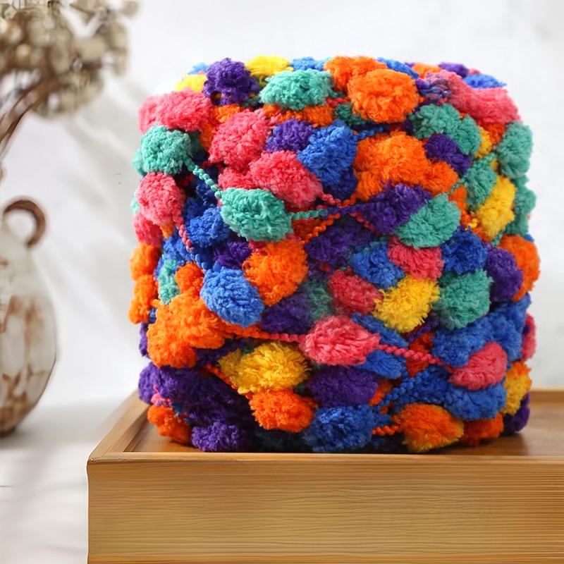 100 г Меланжевая швейная фурнитура Смешанный цвет Ручная работа Крючком Вязание Ткачество Толстая пряжа Плюшевая Многоцветная
