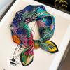 Scarf Female Square Head Bandana Small Neck Hijab Lady Girl 100 %Pure Silk Scarves Beach Shawls Wraps Foulard