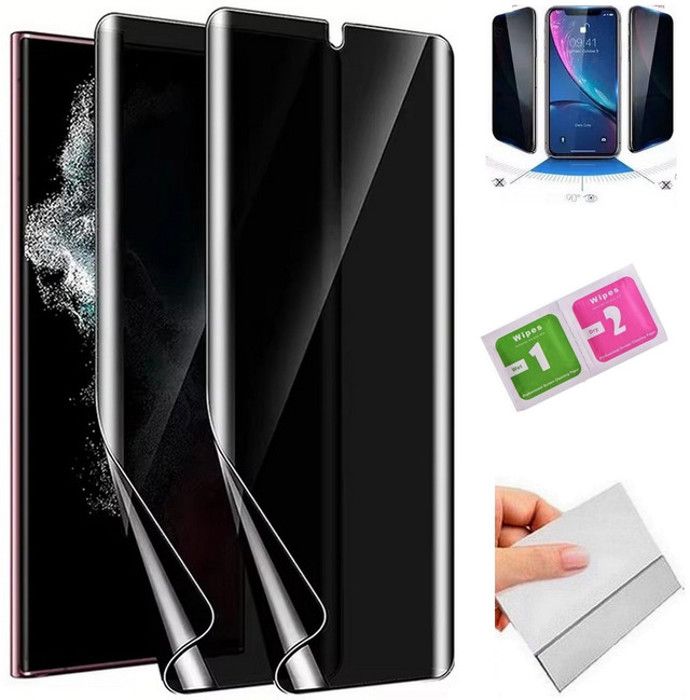 2 Films Hydrogel Anti-Espion pour Motorola BACKFLIP - installation facile sans bulles