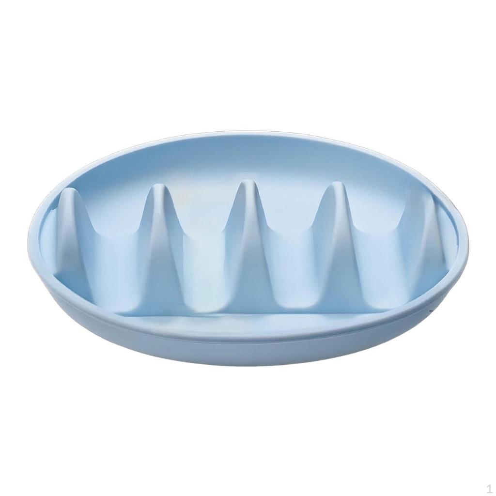 Non-Slip Silicone Taco Holder for Party, Holds 4 Tacos Each, Serving Tray, Plates