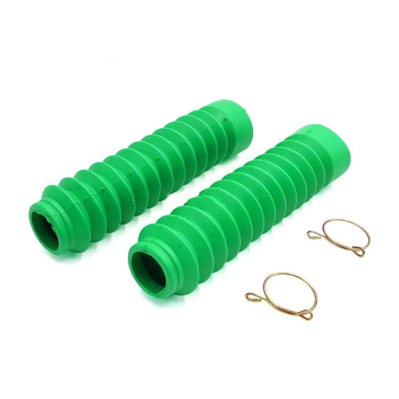 1 Pair 205mm Universal Motorcycle Rubber Front Fork Shockproof Dust Cover Gaiters Gators Boot Shock Protector