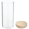 Glass and Wood Storage Jars with Airtight Lid Atmosphera - Airtight Jar 1.3 Litre